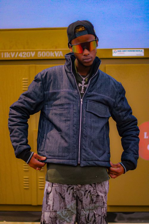Denim Puffer Jacket - Image 2