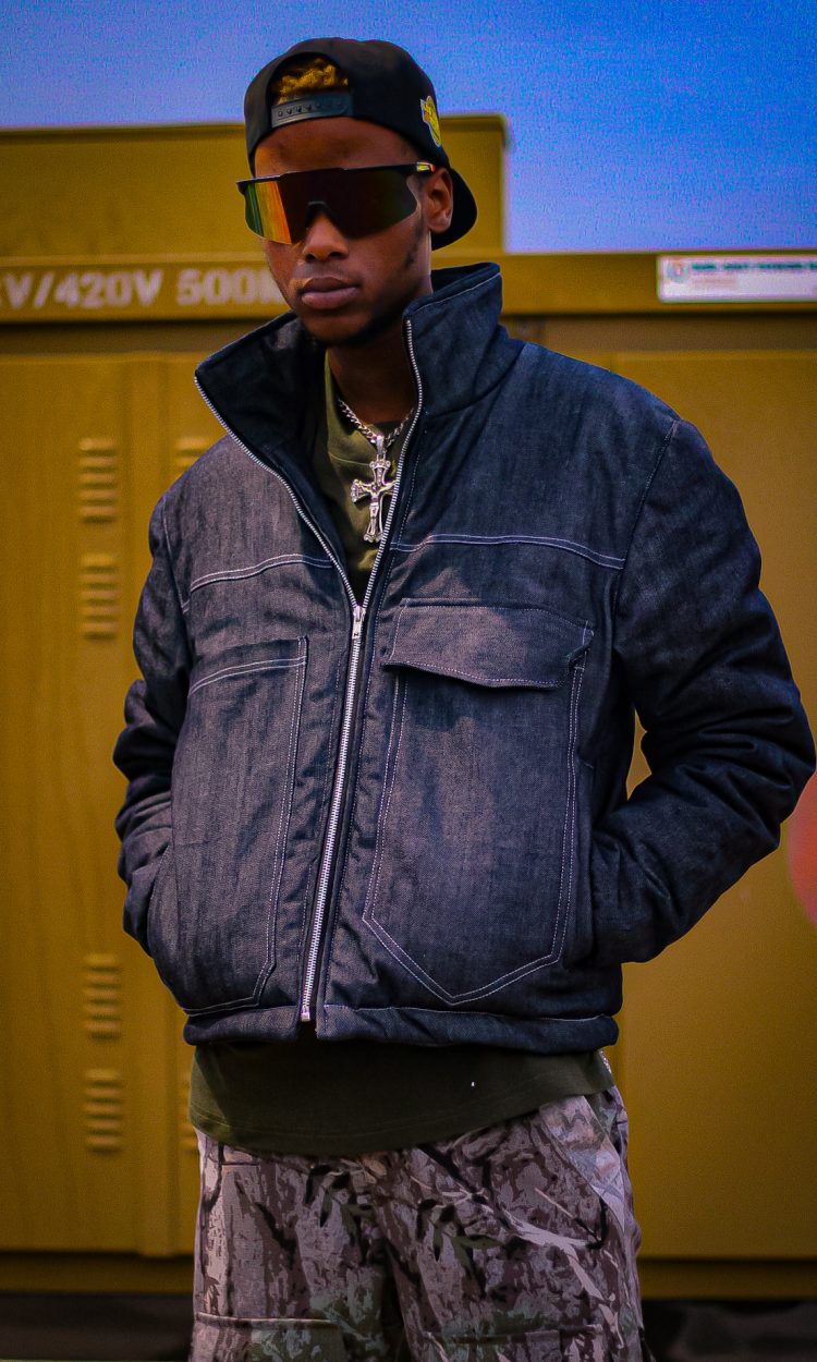 Denim Puffer Jacket