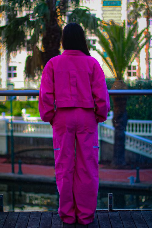 Fuchsia pink corduroy Jacket - Image 2